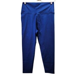 Core 10 Women's Athletic Workout Capri Pants Yoga Leggings Blue Size Large